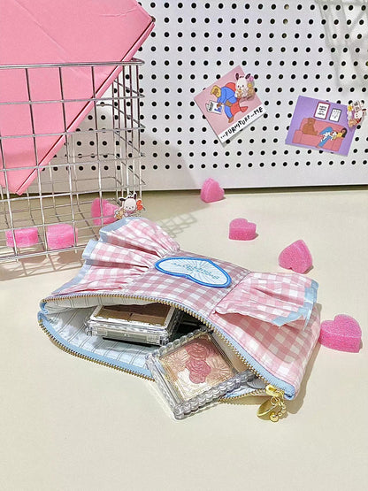 [Free Shipping] Bow Shape Cosmetic Pouch